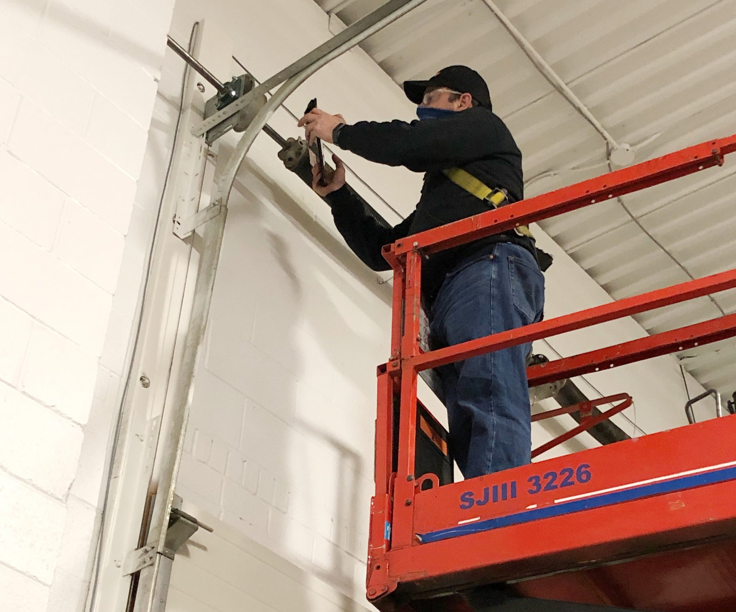 Overhead door window